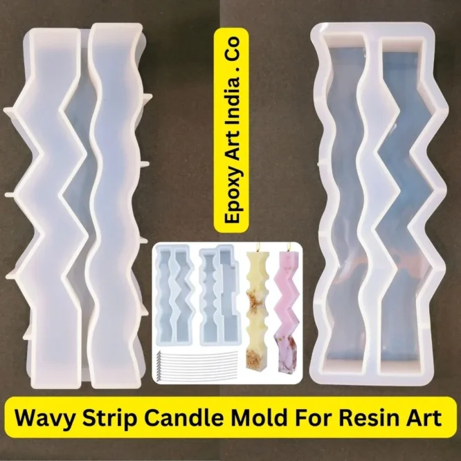 Wavy Strip Candle Mold For Resin Art CM011