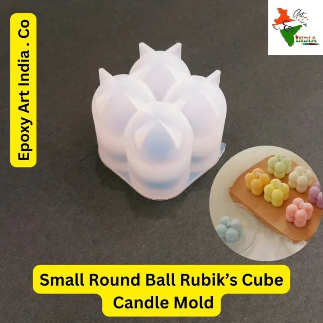 Small Round Ball Rubik’s Cube Candle Mold For Resin Art