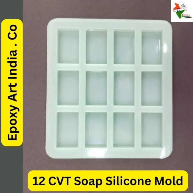 12 CVT Rectangle Silicone Soap Making Mold ( 2.5 X 2.5 X 12 )