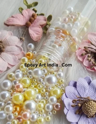 Yellow & White Pearls For Resin Art