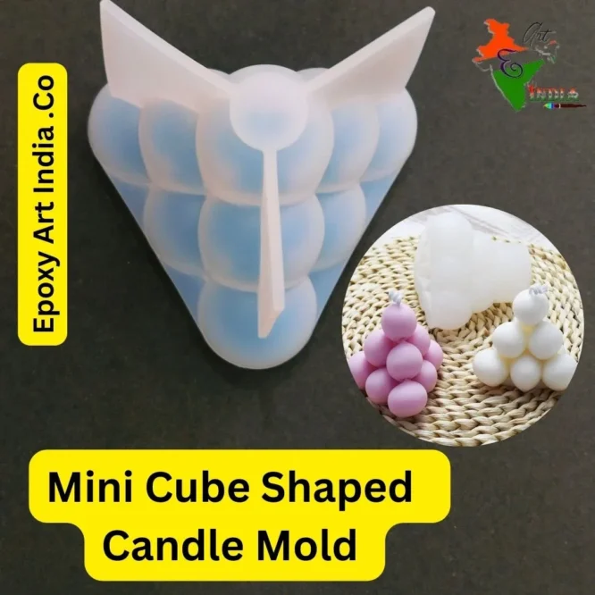 Mini Cube Shaped Candle Mold For Resin Art CM006
