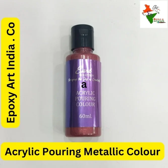 Metallic Red Wine Acrylic Pouring Metallic Colour