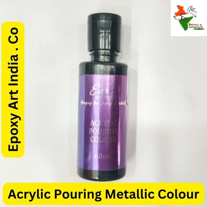 Metallic Black Acrylic Pouring Colour Epoxy Art India