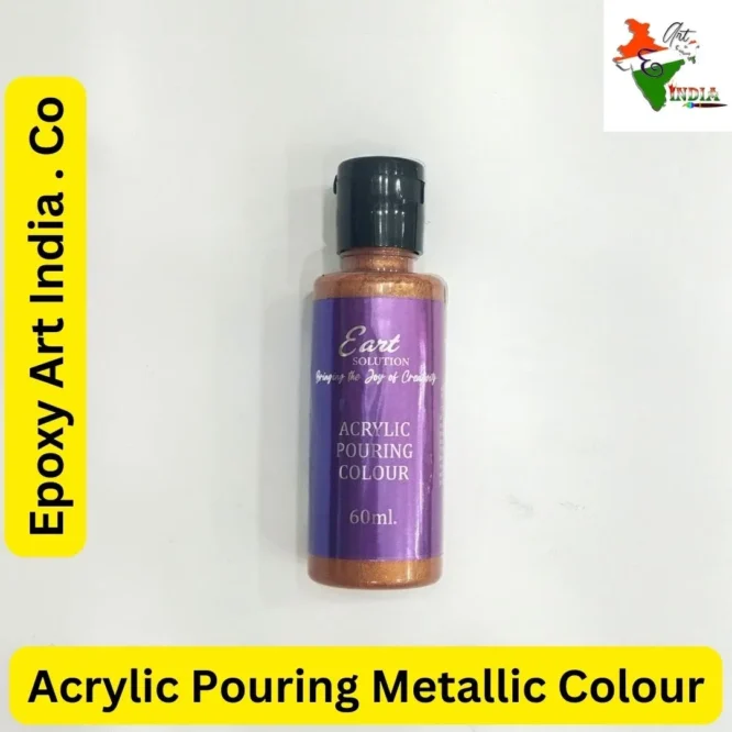Metallic Bronze Acrylic Pouring Colour Epoxy Art India