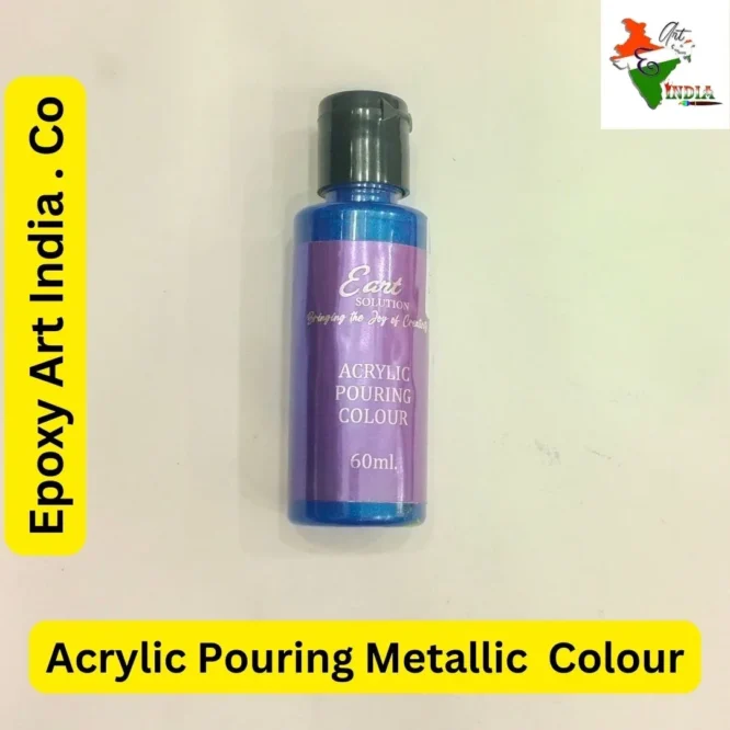 Metallic Summer Blue Acrylic Pouring Colour