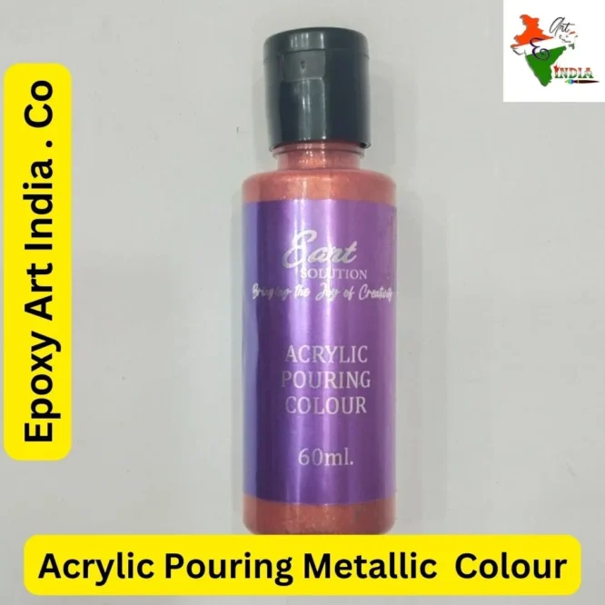 (A) Metallic Red Acrylic Pouring Colour