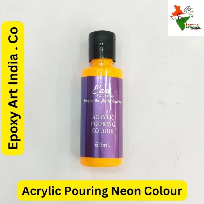 Neon orange Acrylic Pouring Colour