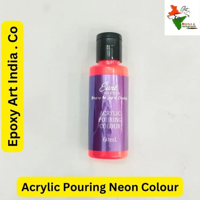 Neon Bright Pink Acrylic Pouring Colour