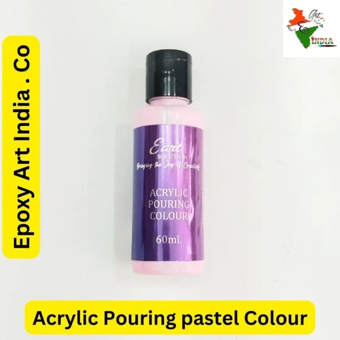 pastel Light Pink Acrylic Pouring Colour