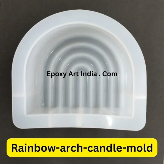 Rainbow-arch-candle-mold for resin art CM001