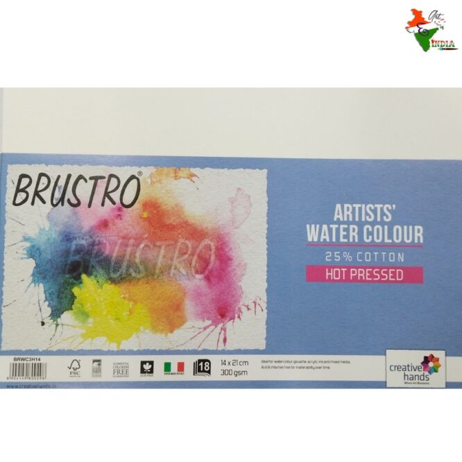Brustro Water Colour 25% Cotton Hot Pressed Sheet