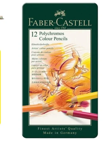 Faber-Castell Polychromos Color Pencil Set of 12Faber-Castell Polychromos Color Pencil Set of 12
