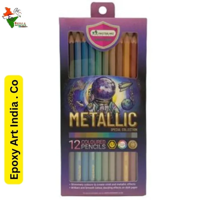 Master Series Metallic Special Collection 12 Coloured Pencils