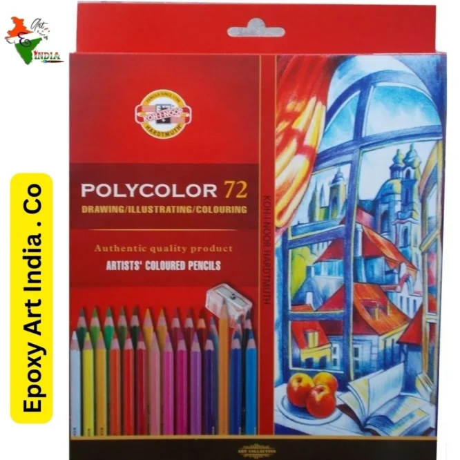 Kohinoor Polycolor 24 Drawing illustrating colouring Artists Pencils