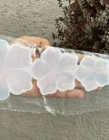 3D flower Silicon mold for resin art 4 flowers